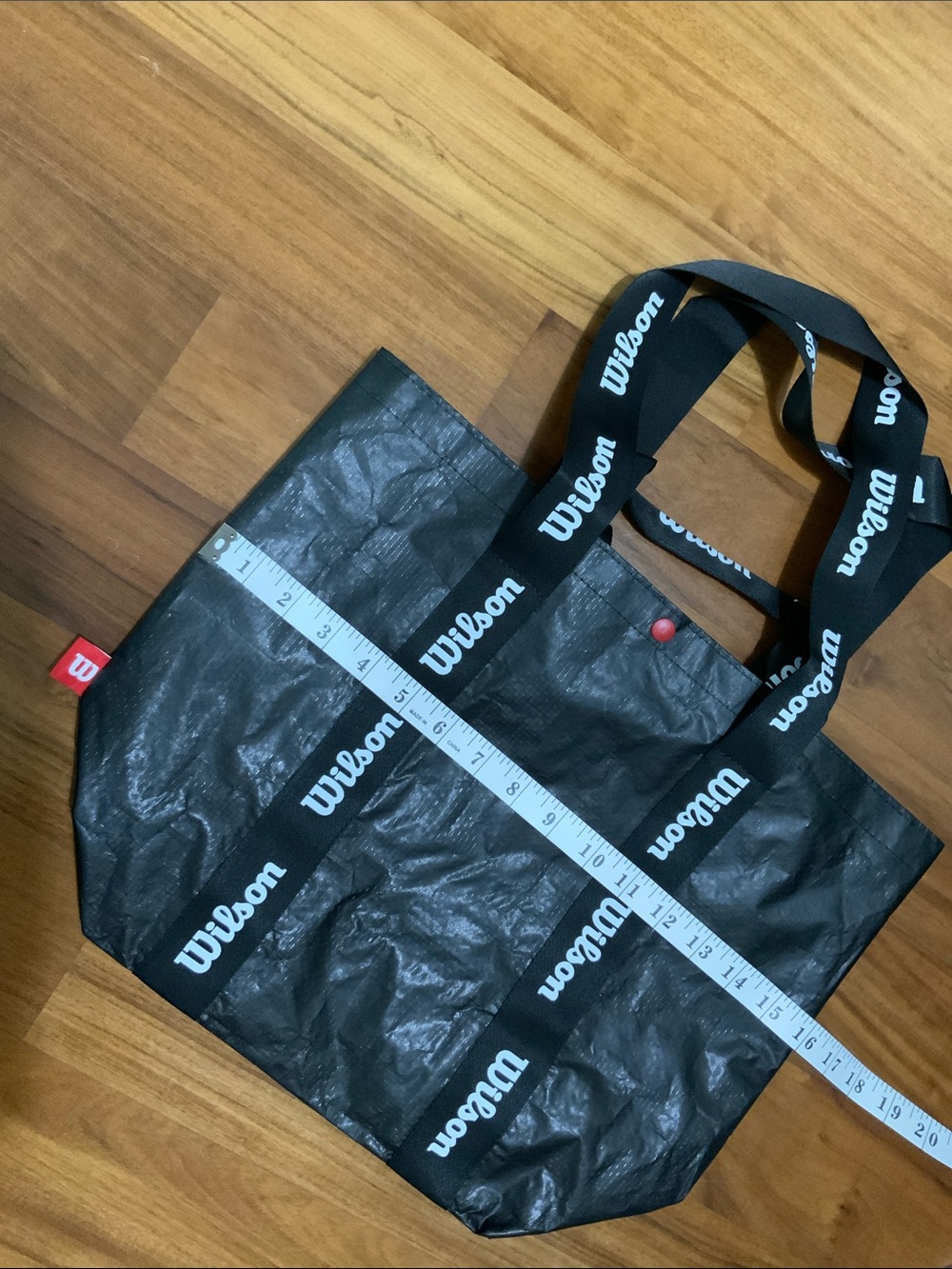 Wilson black tote shopping bag SMALL black Wilson tote bag